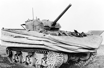 Sherman DD amphibious tank, 1944